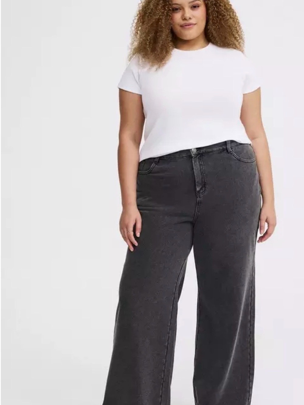 NWOT TORRID High-Rise Wide-Leg French Terry Jean SIZE 16TALL
